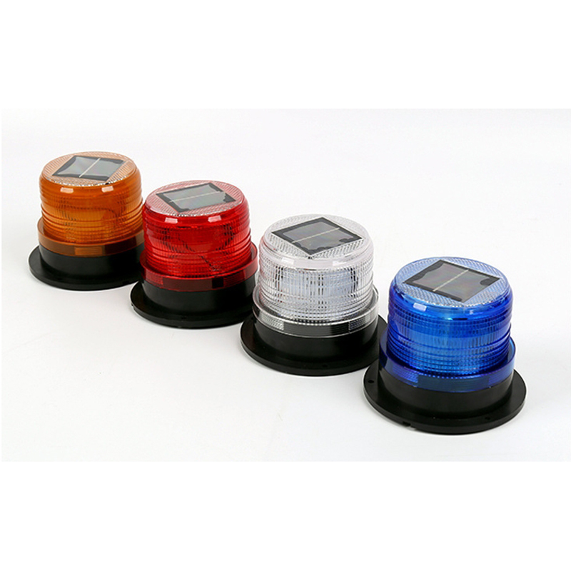 Solar warning lamp